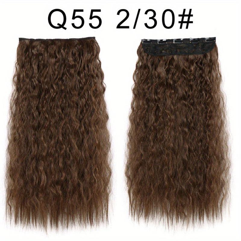 Long Water Wave 5 Clip In Synthetic Hair Extension For Women