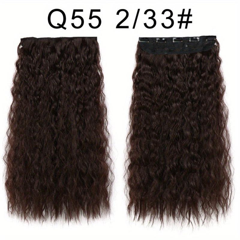 Long Water Wave 5 Clip In Synthetic Hair Extension For Women