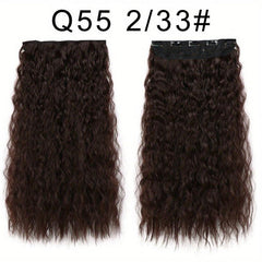 Long Water Wave 5 Clip In Synthetic Hair Extension For Women