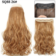 Invisible Wire Hair Extensions Burgundy 55