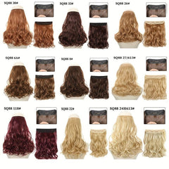 Invisible Wire Hair Extensions Burgundy 55