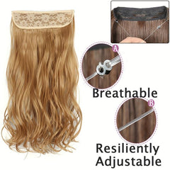 Invisible Wire Hair Extensions Burgundy 55