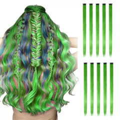 Straight Clip In Hair Extensions for Parties Halloween and Cosplay