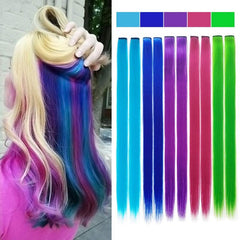 Straight Clip In Hair Extensions for Parties Halloween and Cosplay
