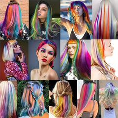 Straight Clip In Hair Extensions for Parties Halloween and Cosplay