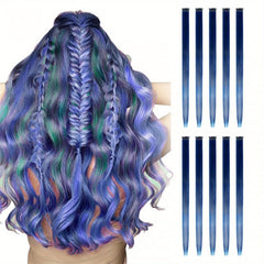Straight Clip In Hair Extensions for Parties Halloween and Cosplay