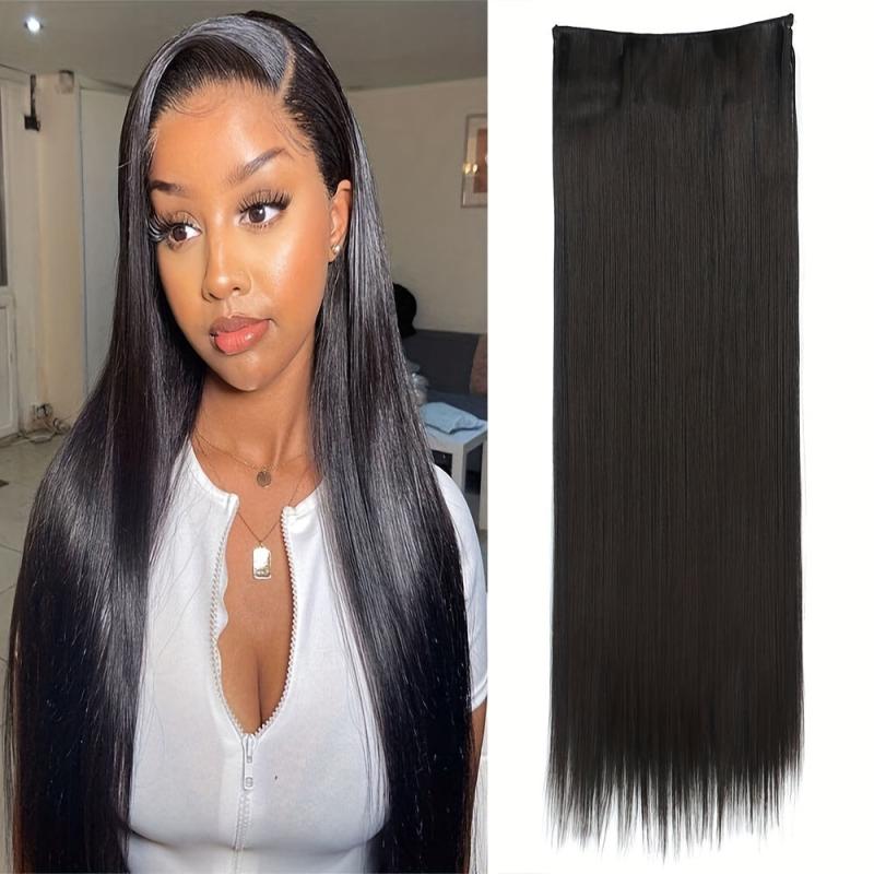 Invisible Wire Hair Extensions Long Straight Secret Hairpiece