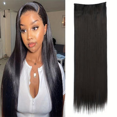 Invisible Wire Hair Extensions Long Straight Secret Hairpiece