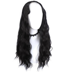 Invisible V Shaped Hair Extension Long Wave Curly Half Wig
