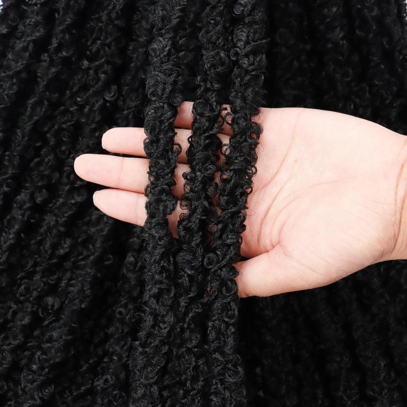 Butterfly Locs Crochet Hair Distressed Crochet Braids Synthetic Hair Extension