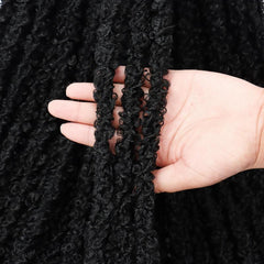 Butterfly Locs Crochet Hair Distressed Crochet Braids Synthetic Hair Extension