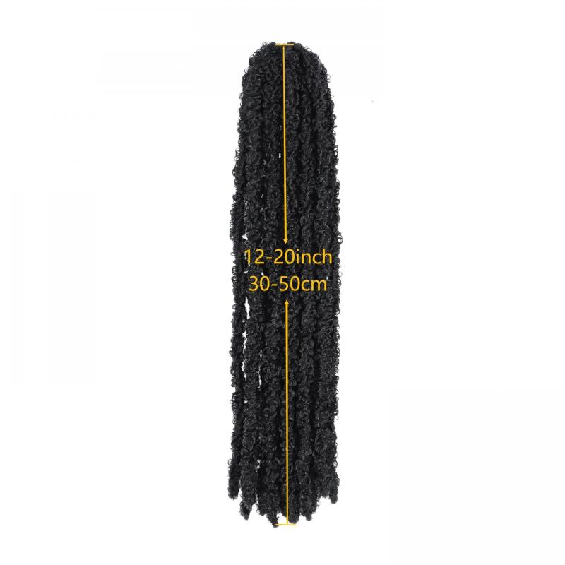Butterfly Locs Crochet Hair Distressed Crochet Braids Synthetic Hair Extension