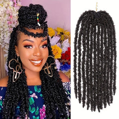 Butterfly Locs Crochet Hair Distressed Crochet Braids Synthetic Hair Extension