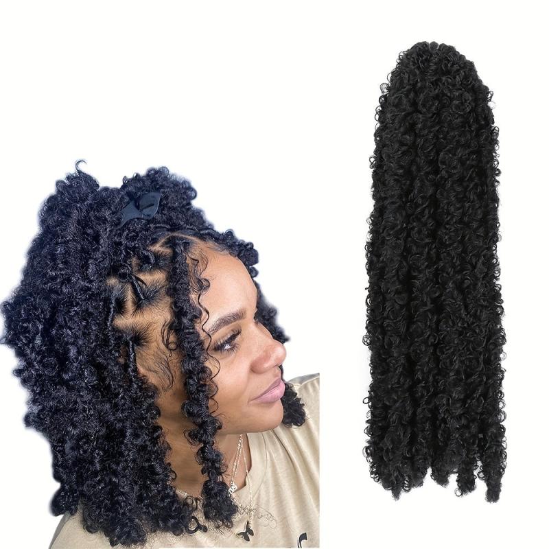 Butterfly Locs Crochet Hair Distressed Crochet Braids Synthetic Hair Extension