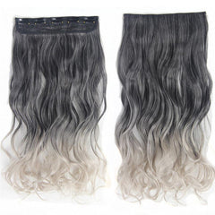 Synthetic Layered Hair Extension Wigs Long Wavy Hairpiece for Women Girls