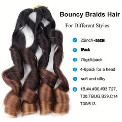 French Curly Braiding Hair 22 Inch Loose Wave Braiding Hair