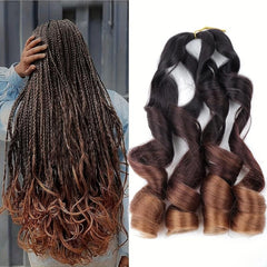 French Curly Braiding Hair 22 Inch Loose Wave Braiding Hair