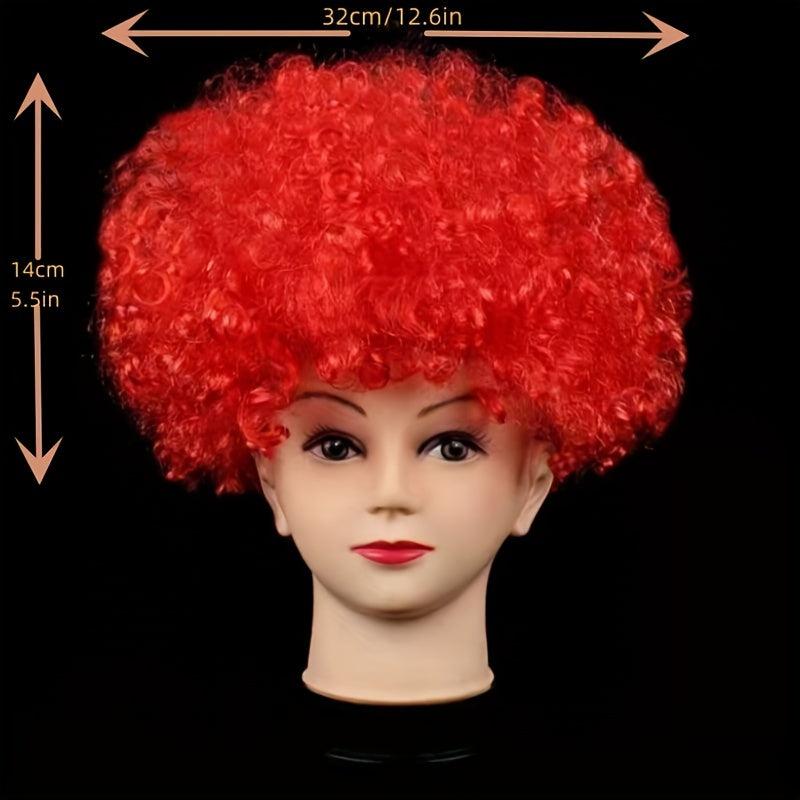 Rainbow Clown Wig Afro Curly Hair Cosplay Costume Party Funny Wigs