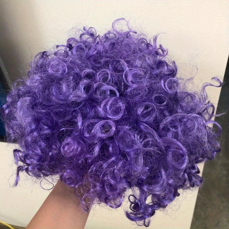 Rainbow Clown Wig Afro Curly Hair Cosplay Costume Party Funny Wigs