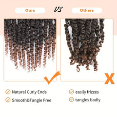 Passion Twist Hair Extensions 12 Strands 25 4 Cm Pre Twisted Crochet Braids Hair