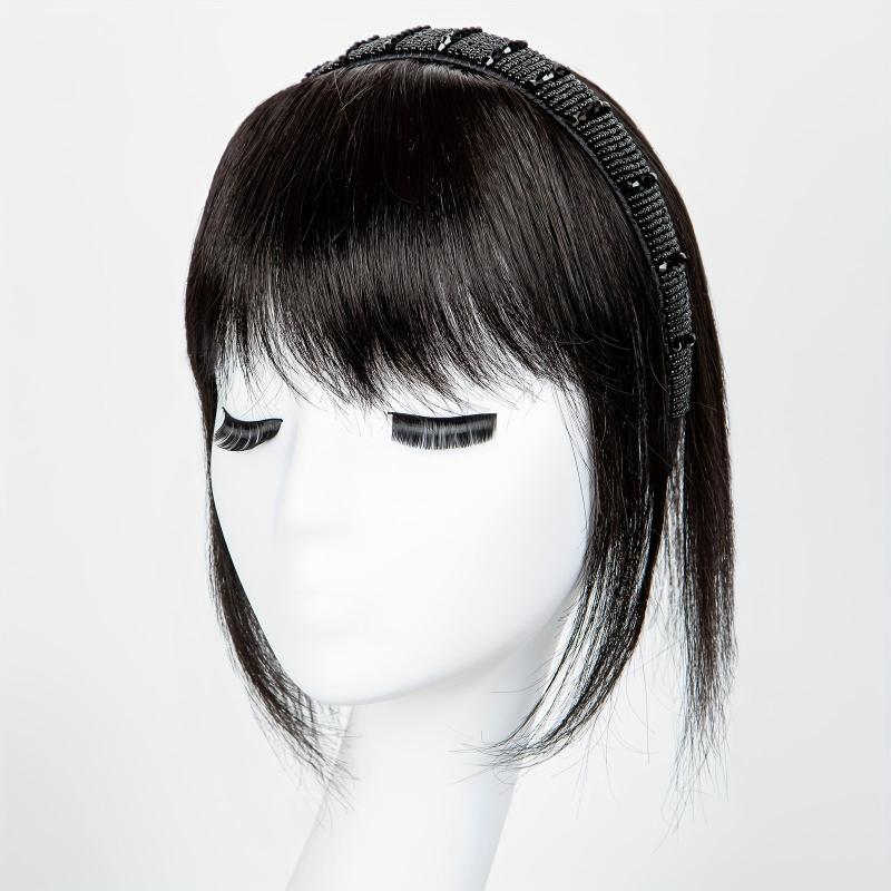 Clip In Human Hair Bangs Wispy Bangs Fringe Hairpieces