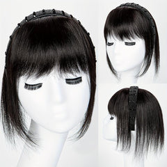 Clip In Human Hair Bangs Wispy Bangs Fringe Hairpieces