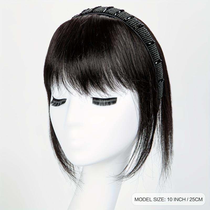 Clip In Human Hair Bangs Wispy Bangs Fringe Hairpieces