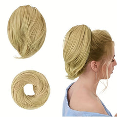 Straight Synthetic Bun Ponytail Extension Hair Accessory