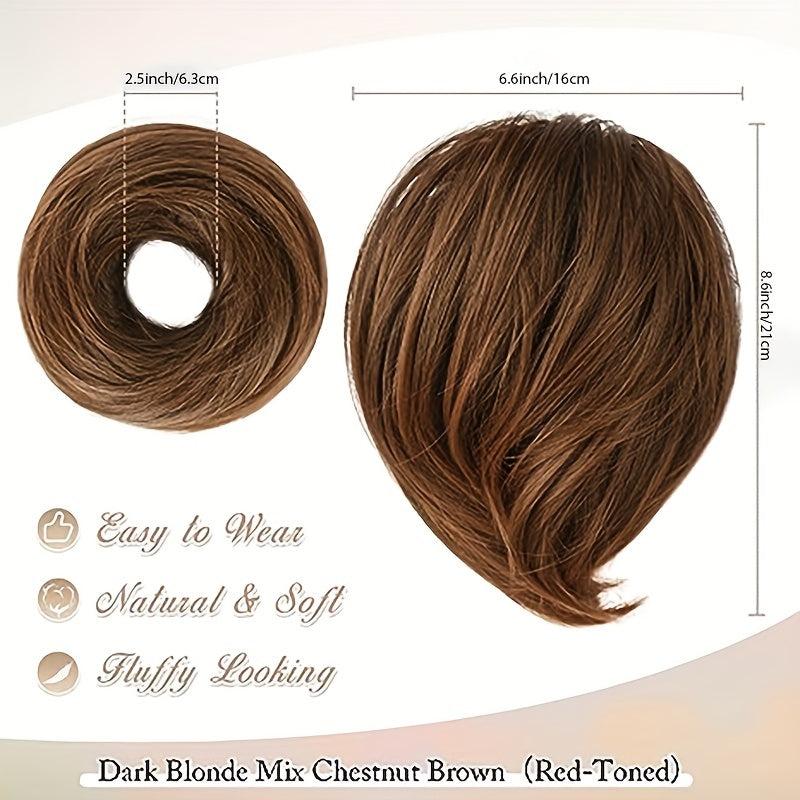 Straight Synthetic Bun Ponytail Extension Hair Accessory
