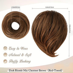 Straight Synthetic Bun Ponytail Extension Hair Accessory