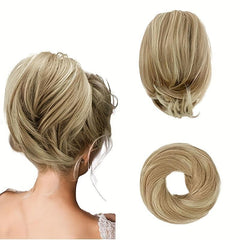 Straight Synthetic Bun Ponytail Extension Hair Accessory