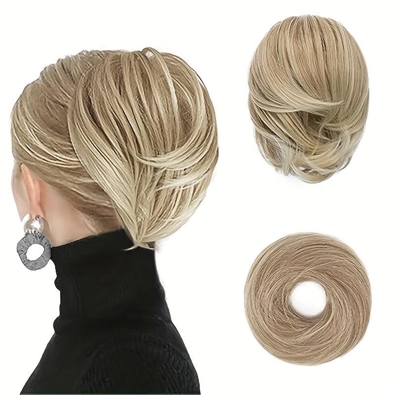 Straight Synthetic Bun Ponytail Extension Hair Accessory