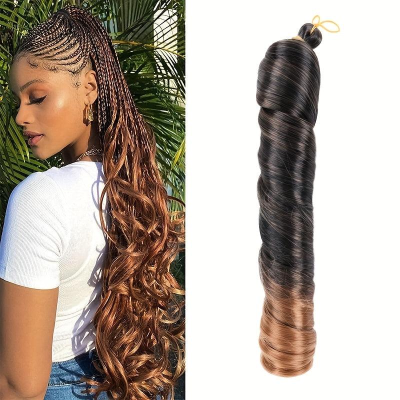 Loose Wave Braiding Hair Extensions Pre Stretched Curly Ends Braids Crochet Hair