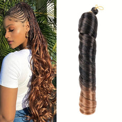 Loose Wave Braiding Hair Extensions Pre Stretched Curly Ends Braids Crochet Hair
