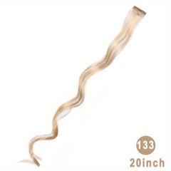 Rainbow Hair Extensions Colorful Curly Waves for Parties Highlights