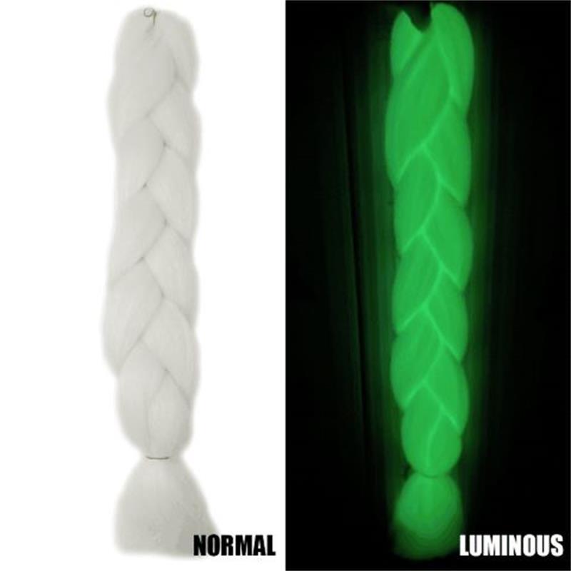Luminous Three Strand Braid Hair Pieces Synthetic Crochet Hair Extensions 60