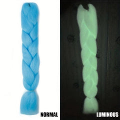 Luminous Three Strand Braid Hair Pieces Synthetic Crochet Hair Extensions 60