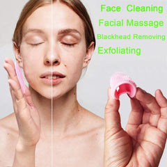 Soft Silicone Facial Cleansing Brush Exfoliating Scrubber