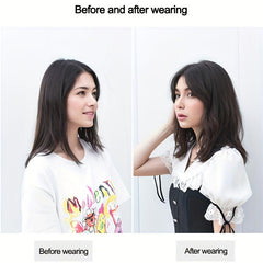 Short Straight Hair Pieces U Shaped Synthetic Clip In Hair Extensions