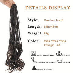 45 72 Cm French Curl Crochet Braids Extensions Box Braids Crochet