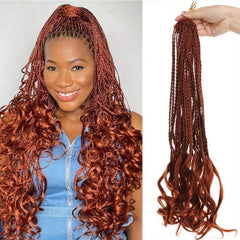 45 72 Cm French Curl Crochet Braids Extensions Box Braids Crochet