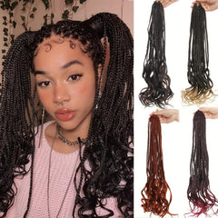 45 72 Cm French Curl Crochet Braids Extensions Box Braids Crochet