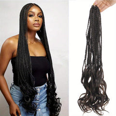 45 72 Cm French Curl Crochet Braids Extensions Box Braids Crochet