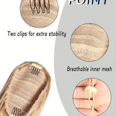 26in Drawstring Ponytail Two Mixed Wig Female Long Hair Pull Rope Ponytail