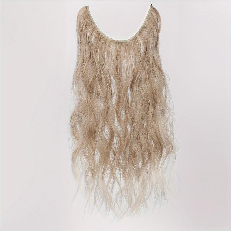 Wavy Hair Pieces Synthetic Line Hair Extensions Natural Look