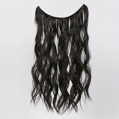 Wavy Hair Pieces Synthetic Line Hair Extensions Natural Look