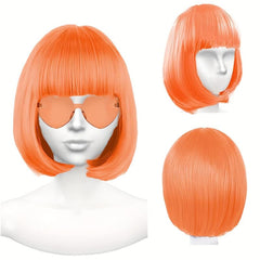 Short Bob Colorful Party Wigs for Women Girls