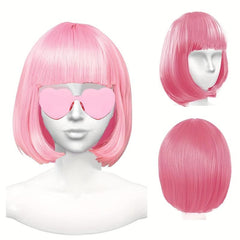 Short Bob Colorful Party Wigs for Women Girls