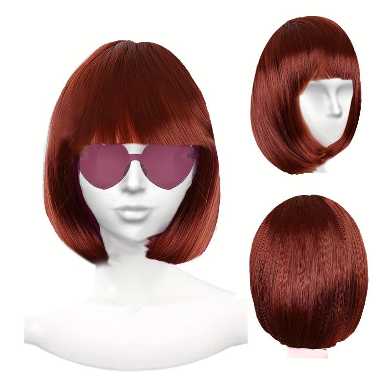 Short Bob Colorful Party Wigs for Women Girls