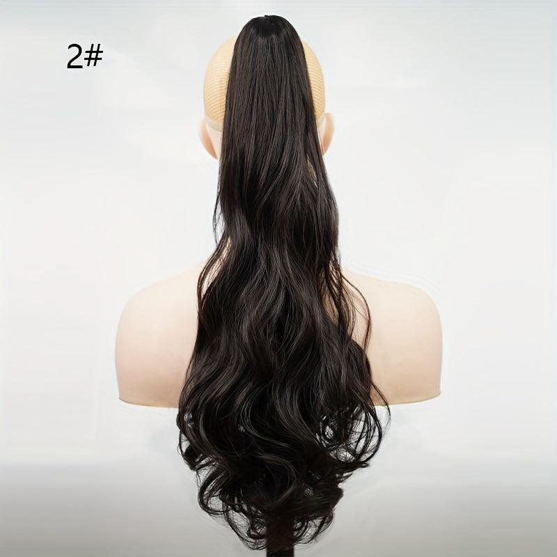60 96 Cm Synthetic Hair Ponytail Extension Curly Wavy Claw Clip Ponytail Tails
